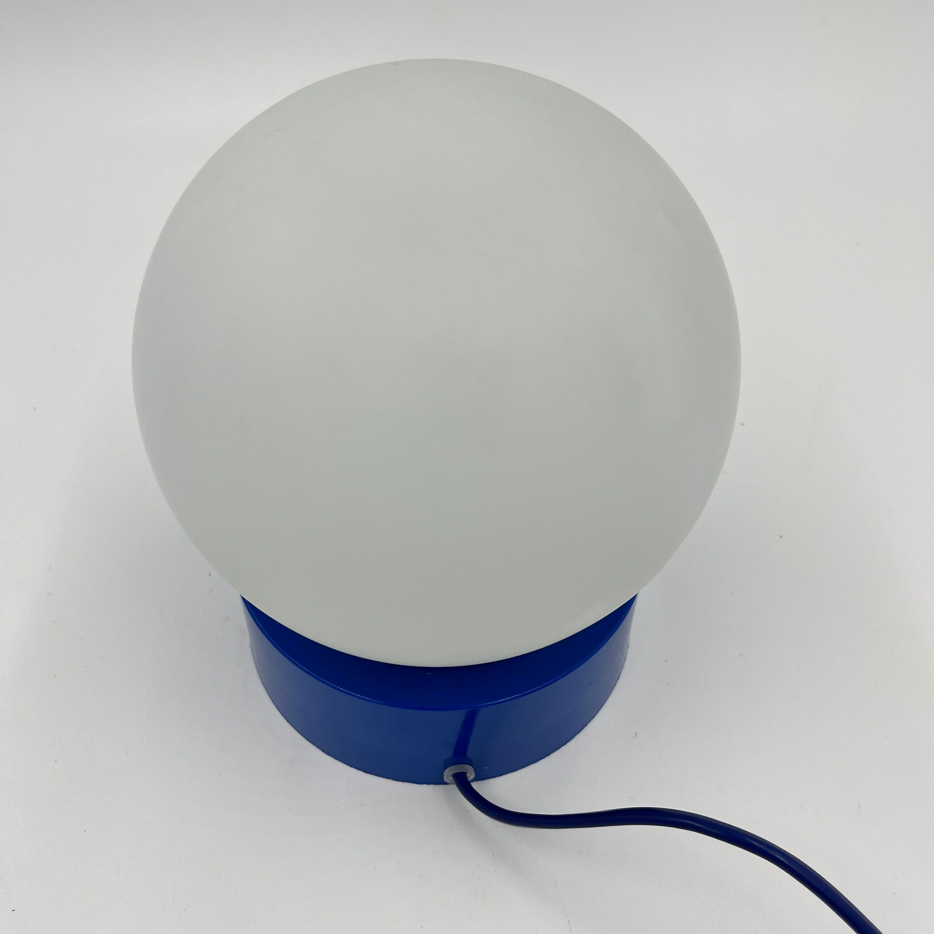 Blue table lamp Domec 80s