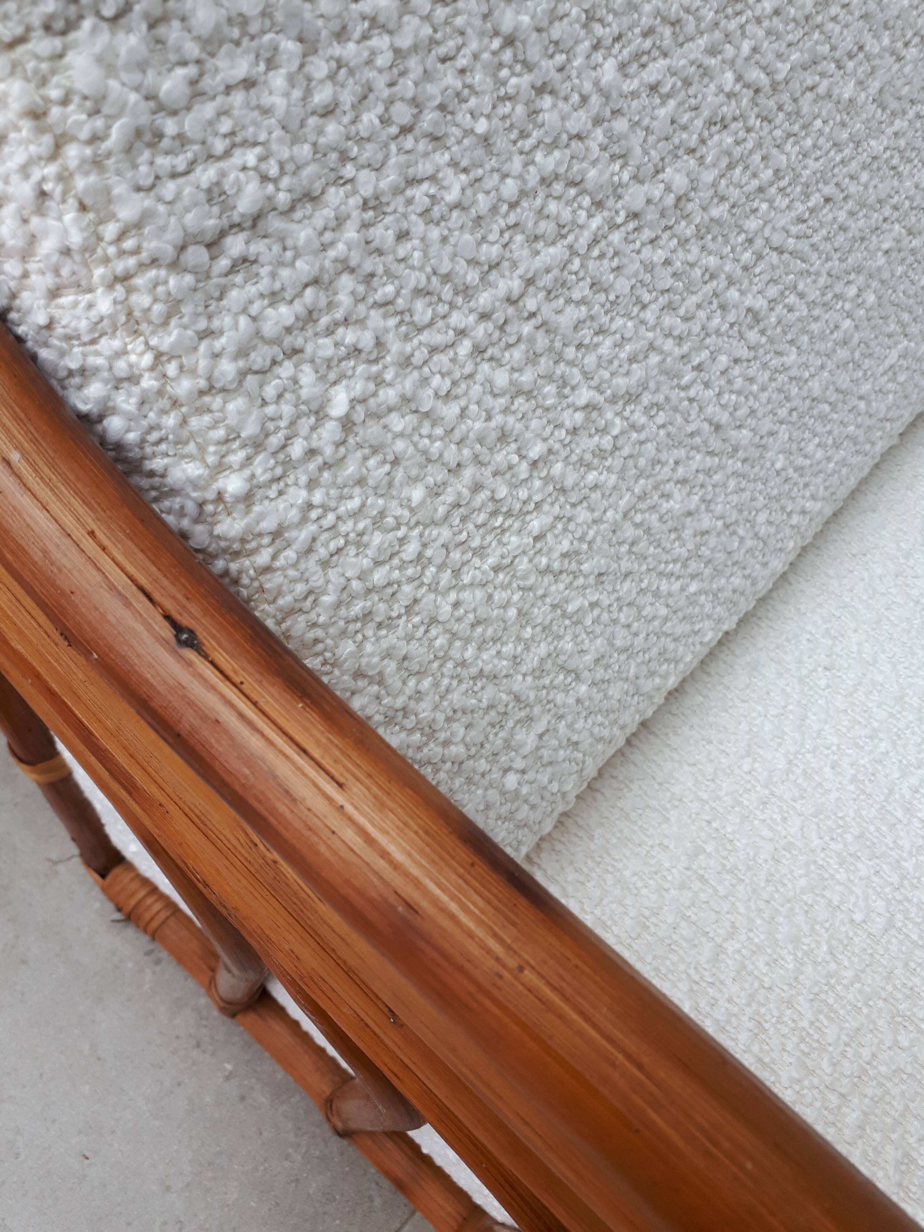 60s rattan armchair buckle