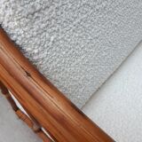 60s rattan armchair buckle