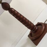 Lampe art déco palissandre sculpté