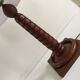Art deco lamp rosewood carved