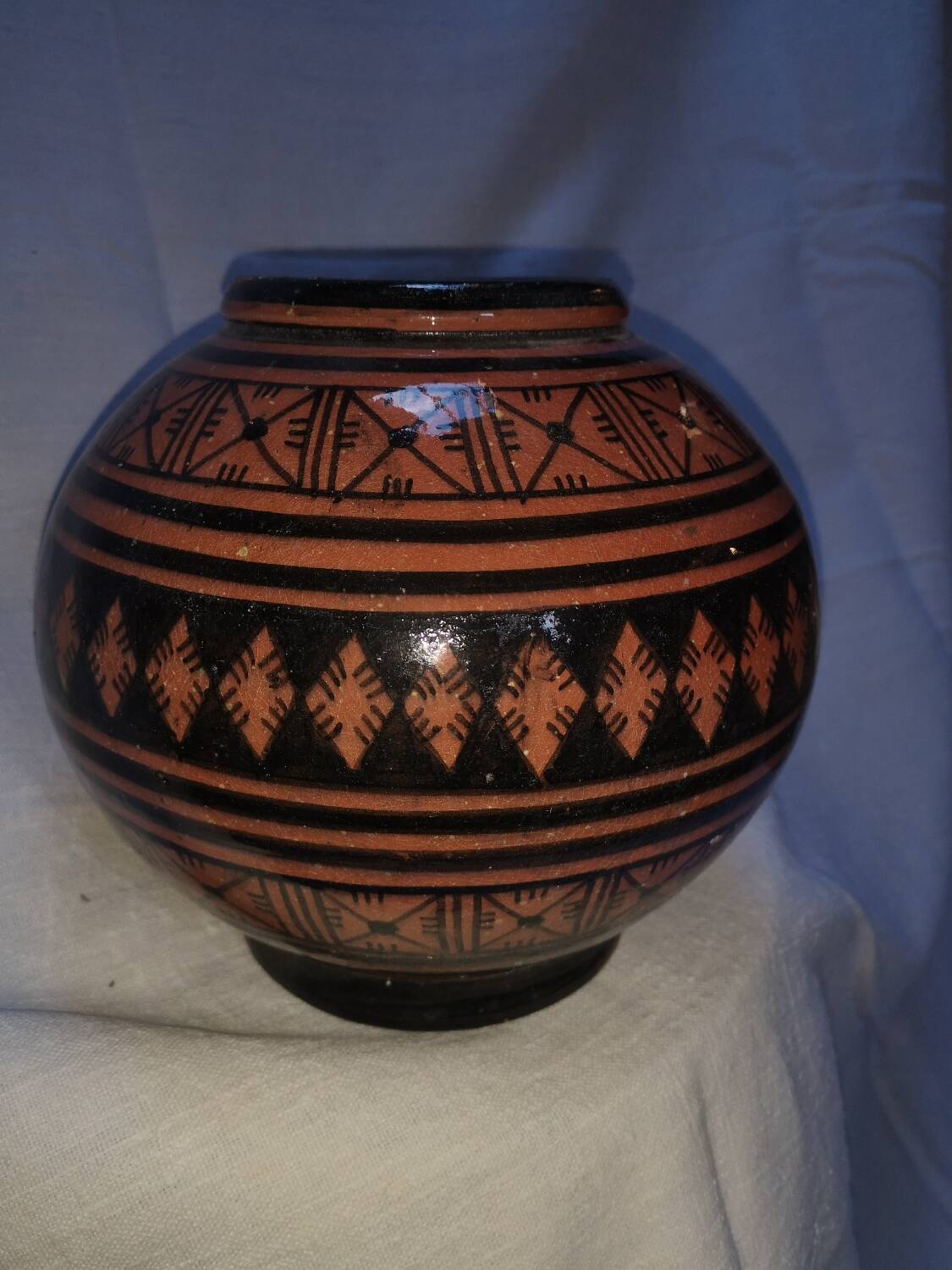 Safi ball vase Morocco 20th centuries