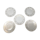 Assiettes porcelaine opaque provence dorure