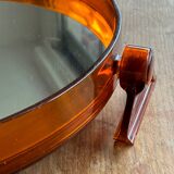 Vintage Grofillex mirror from the 70s, plexiglass