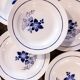 Set de 9 assiettes semi-creuses St Amand