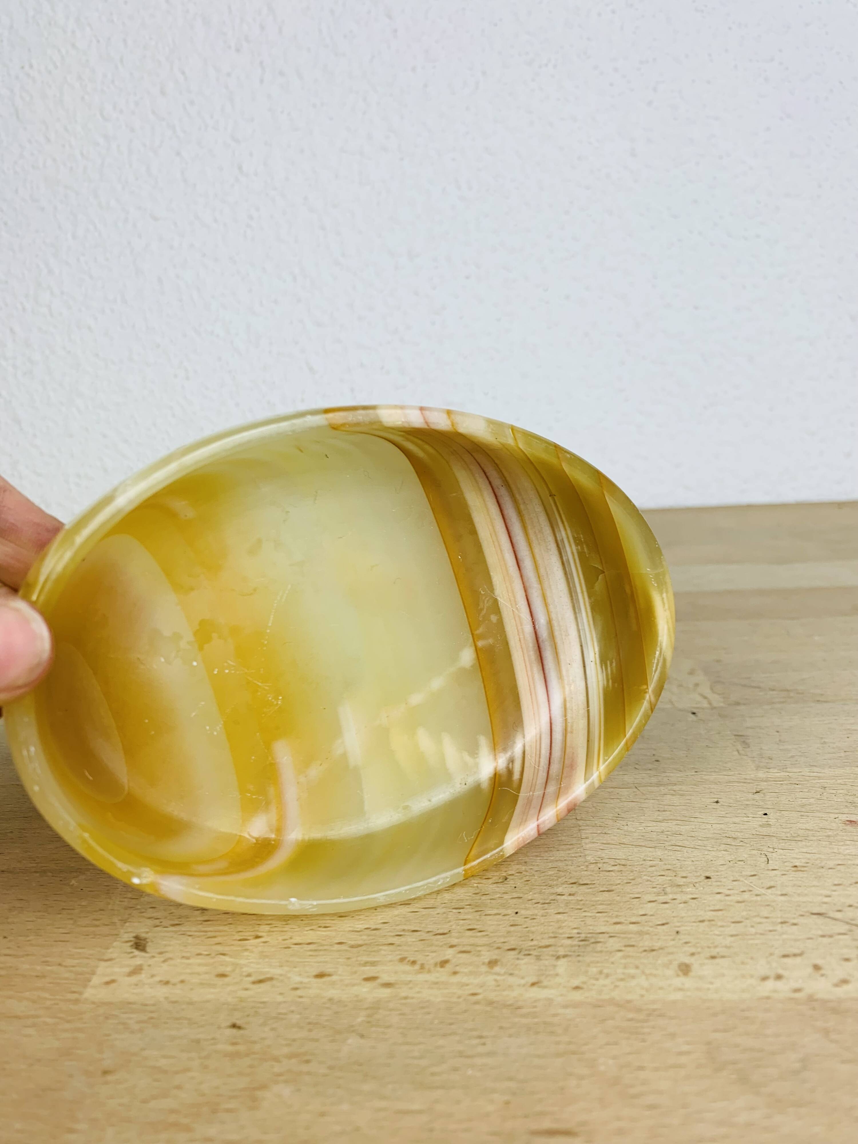 Vintage Onyx stone pocket emptier