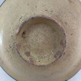 Tunisia ceramic flat glaze cream not very dense diameter 23 cm XVII or XVIII
