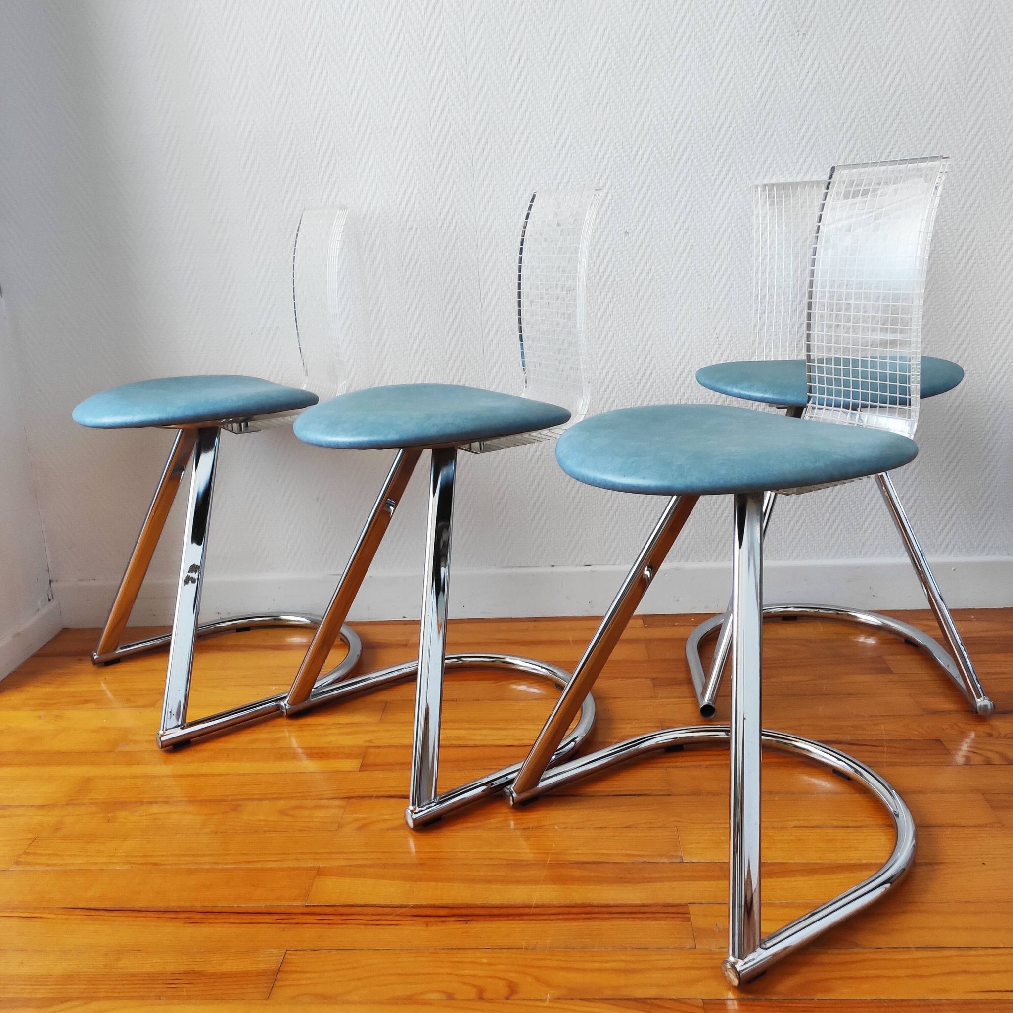 4 vintage French chairs Mirima