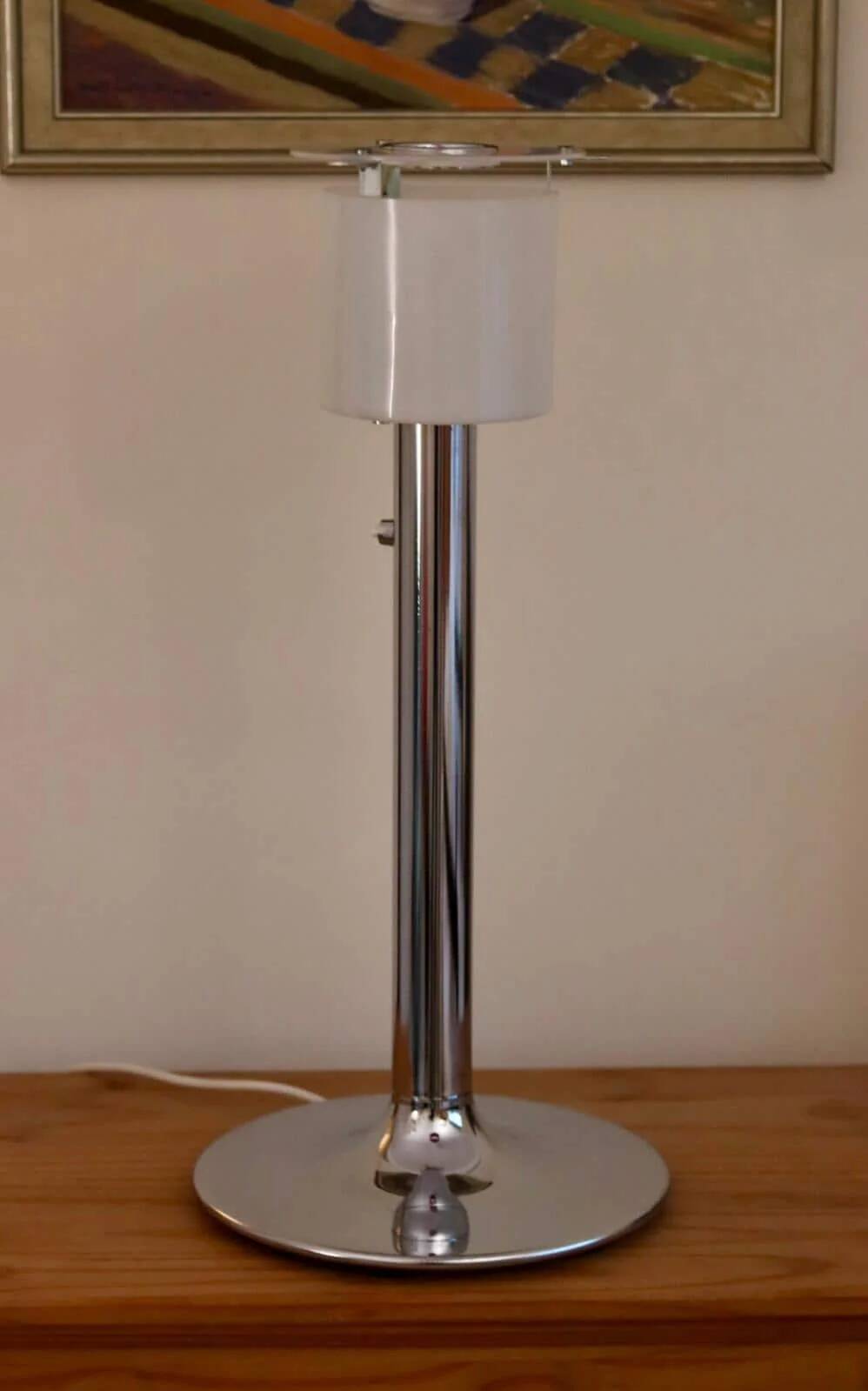 Chrome table lamp by Anna Ehrner for Ateljé Lyktan, 1970s