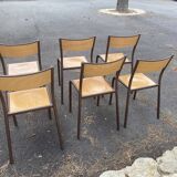 Lot de 6 chaises d’école