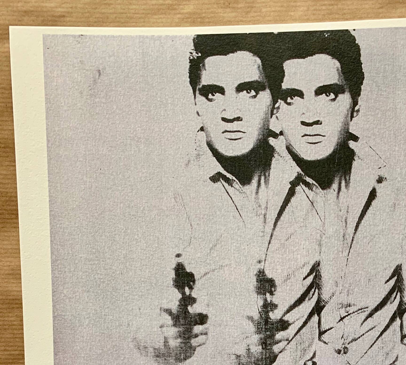 Pop art original vintage reissue poster by andy warhol “double elvis 1963”