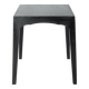 Tables bois de rose teintées noir