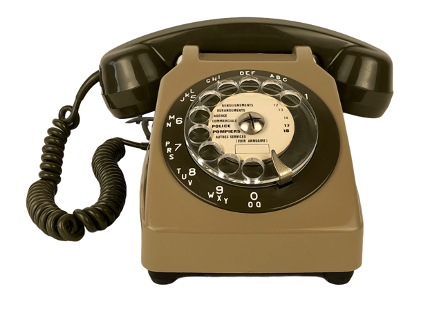 Socotel S63 vintage PTT dial phone, 1980
