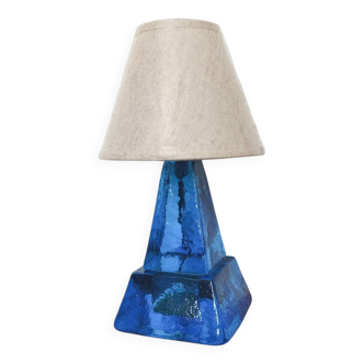 Swedish glass lamp, 1970s