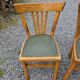 6 bistro chairs in solid oak, 1920s