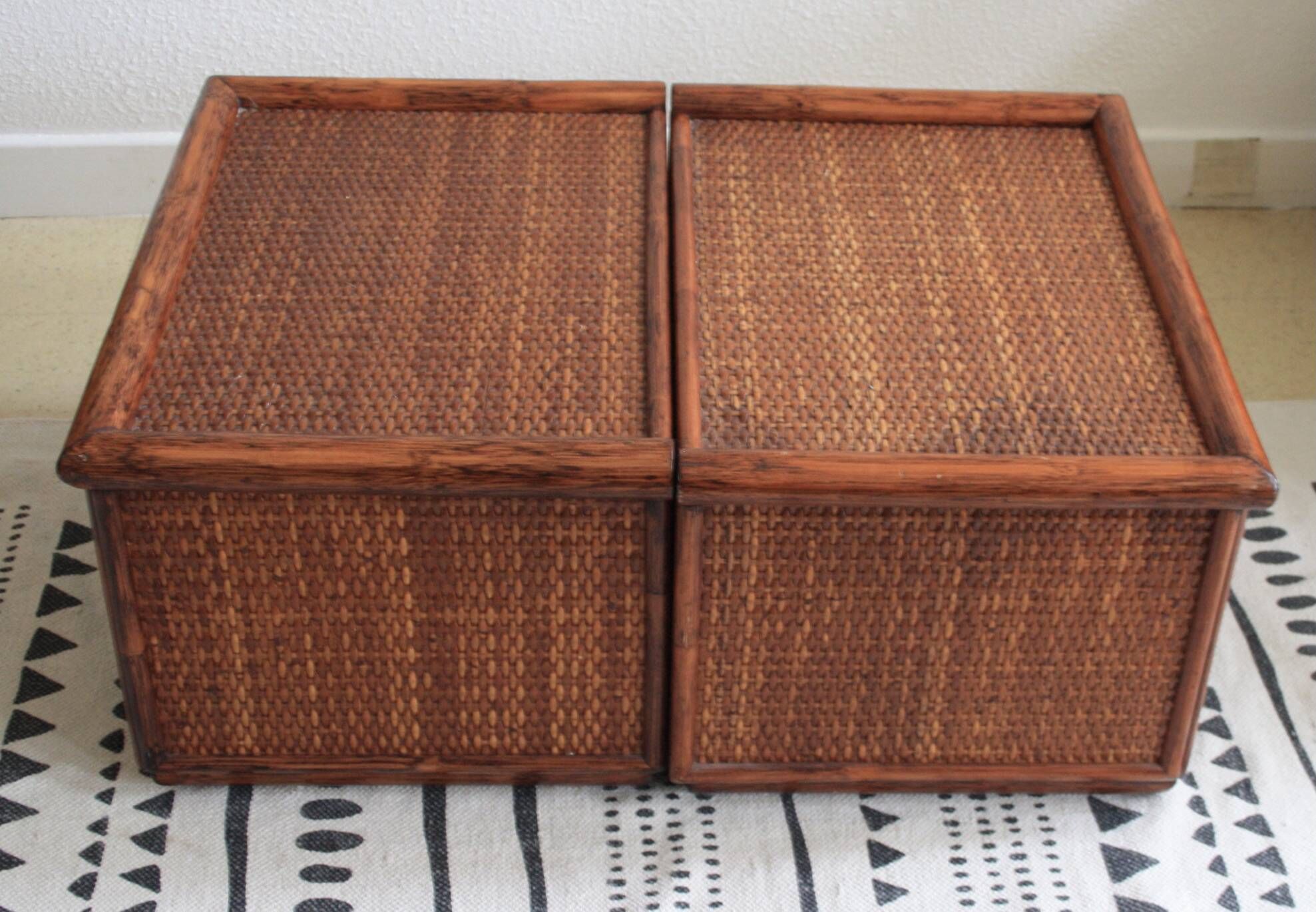 Tables de chevet Maugrion en rotin
