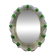 Venetian Murano Glass Oval Floral Wall Mirror – Hand-Carved Italian Art