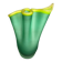 Vase mouchoir en verre dépoli
