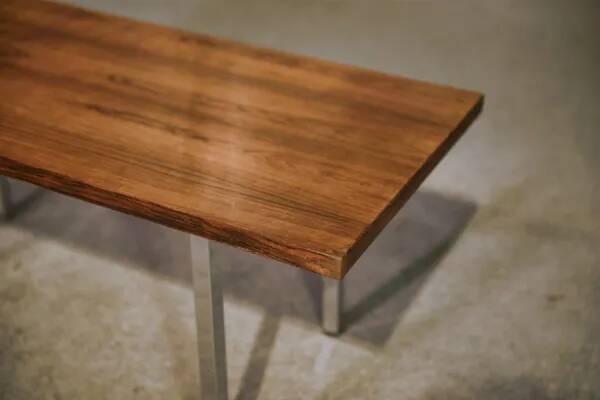 1960s designer coffee table in rosewood and ceramic