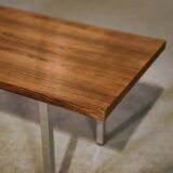 1960s designer coffee table in rosewood and ceramic