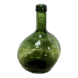 Oval green demijohn