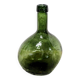 Oval green demijohn