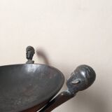 Tripod pocket emptier handcrafted African art ethnic tribal decoration