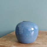 Signed ball vase, handmade ceramic