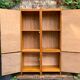 Bamboo cabinet woven and modular pine vintage 1960