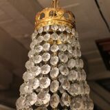 Balloon chandelier bronze frame and crystal grapevines Transition style