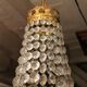 Balloon chandelier bronze frame and crystal grapevines Transition style
