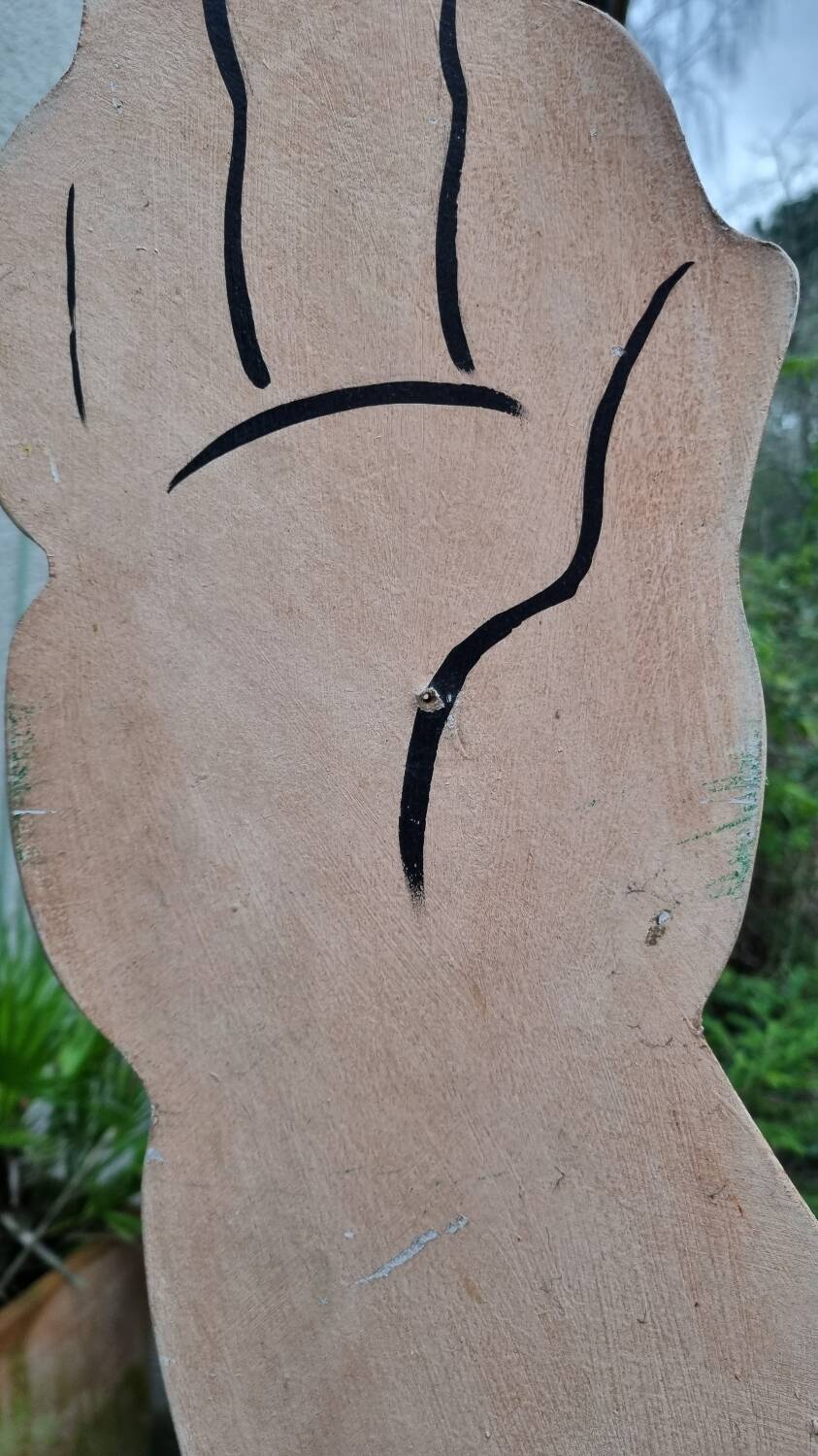 Very large old advertising panel or sign