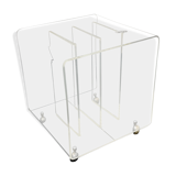 Vintage Plexiglass phono ,record trolley or side table