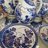 Ensemble à café ou thé japonais ancien en porcelaine fine