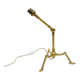Articulated tripod lamp base in brass, Arts & Crafts style, in the manner of.