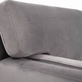 Sofa HELSINKI grey velour, Scandinavian design