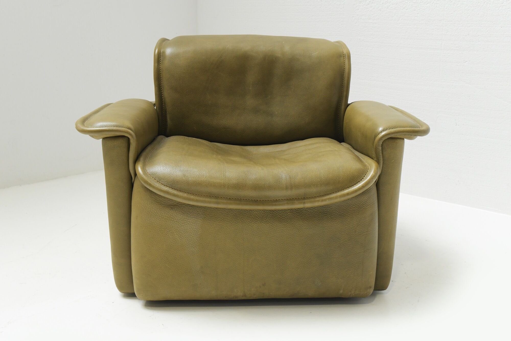 DS-12 modular vintage set in green leather by Team de Sede for De Sede Swiss