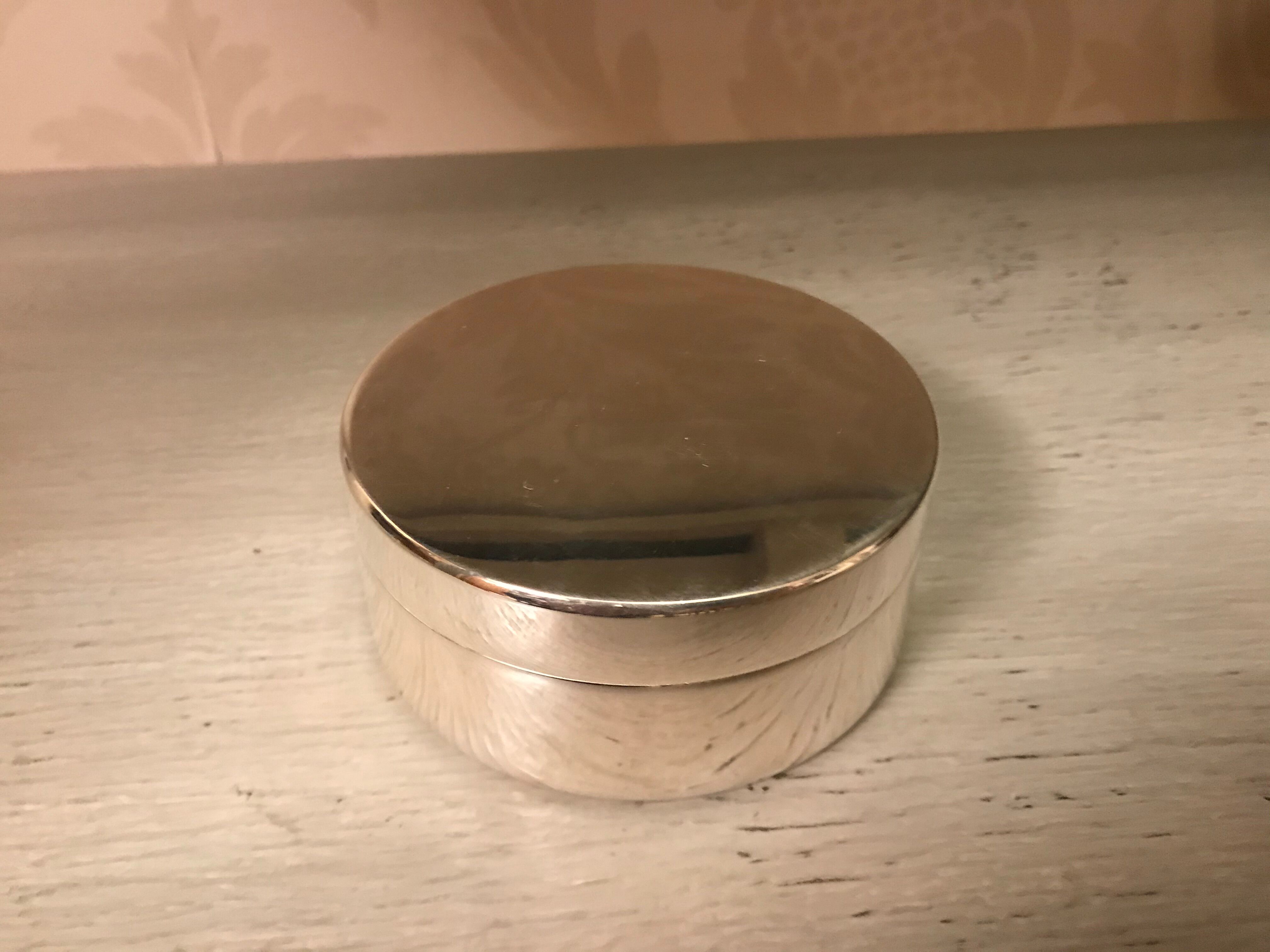 Silver metal candy box