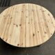 Table de repas ronde, ovale extensible scandinave en sapin poncé