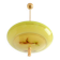 Suspension vasque opaline jaune art déco vintage