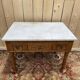 Table de toilette en bambou et marbre 1900