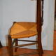 Suite of 4 chairs rustic oak