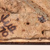 Very rare and large wall tile from Tue Poulsen 1970