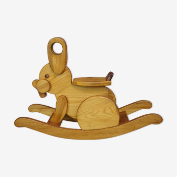 Cheval à bascule tout en bois " Lapin "