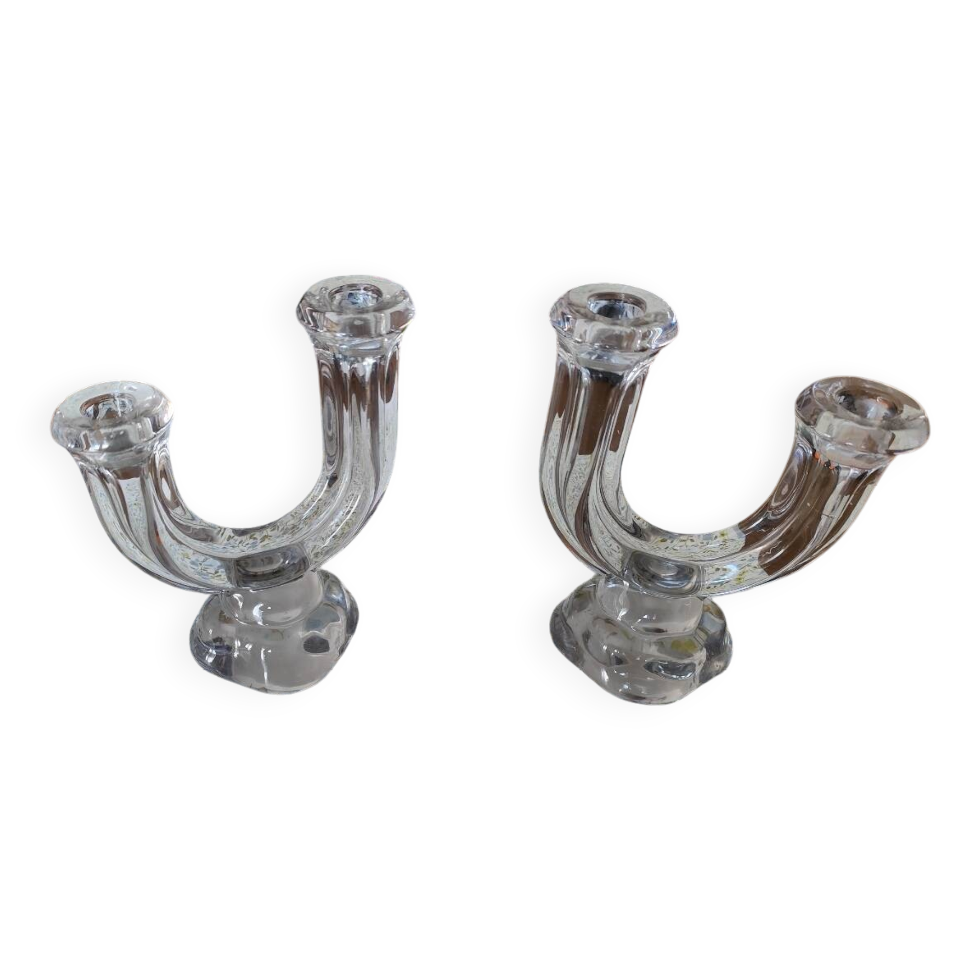 Crystal candle holders