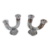 Bougeoirs cristal