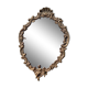 Vintage mirror in solid golden brass