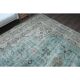 1970s Vintage Persian Handmade Wool Cotton Light Blue Area Rug 285x383