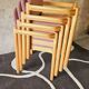 Set de 4 fauteuils bois courbé année 1980
