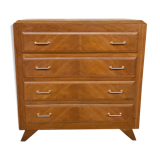 Vintage commodity in wooden feet compass clear oak 1950